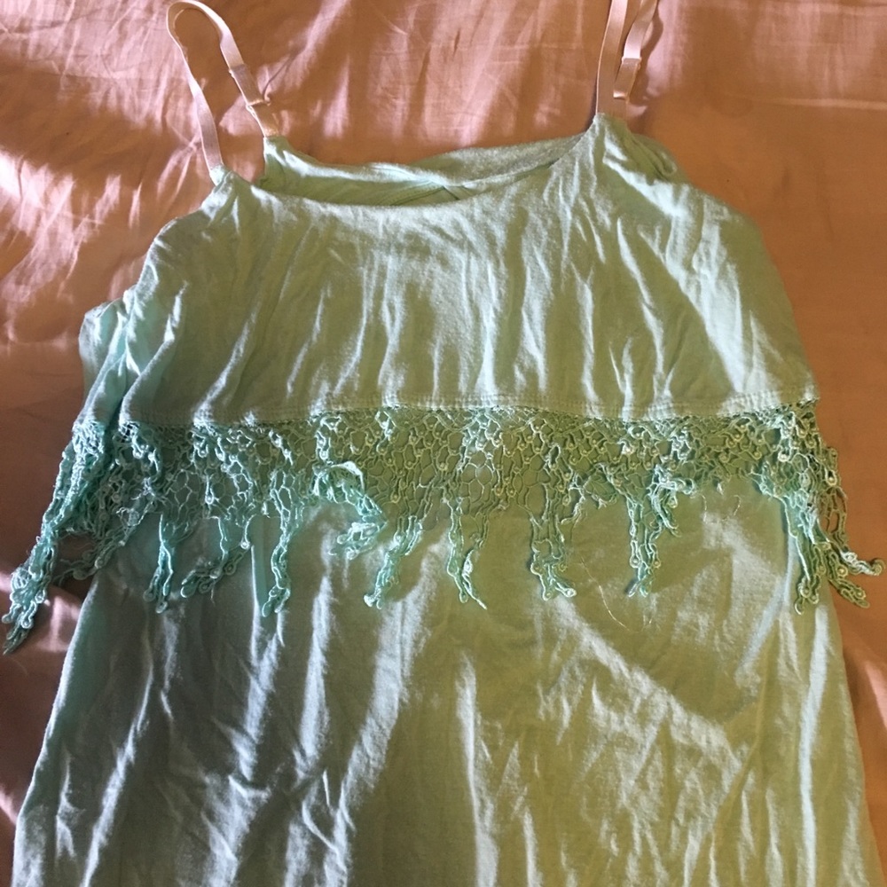 Lulus teal springy maxi dress